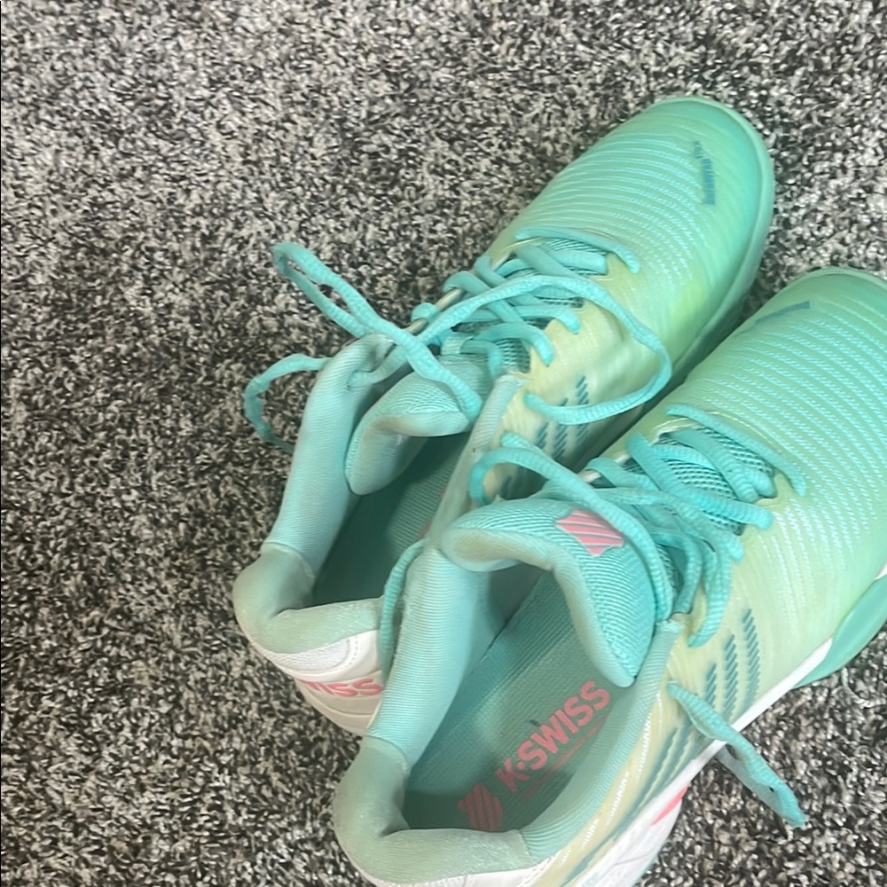 K-Swiss Aqua and Pink Athletic Shoes